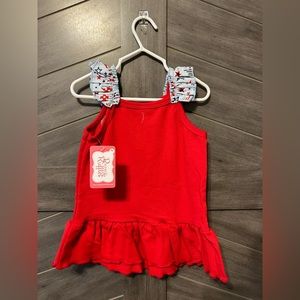 Ricrac & Ruffles tank 4T